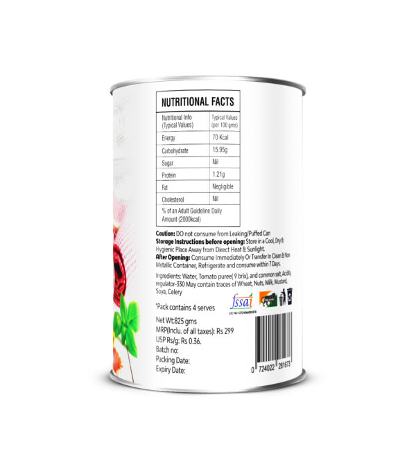 3D Tomato Puree Food Can Mockup BackRight 1
