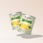 “Yummients canned pineapple tidbits in 800g tin – juicy, bite-sized pineapple pieces in sugar syrup, perfect for desserts and salads”