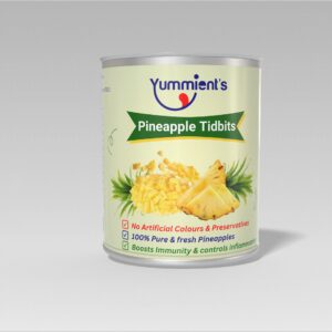 “Yummients Canned Pineapple Tidbits – 800g”