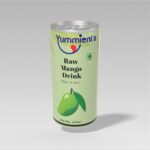 Raw Mango Juice in 240ml Can – Yummients – No Preservatives, Real Fruit Pulp