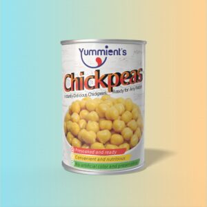 Yummients Canned Chickpeas – Ready to Cook, Boiled – 450g