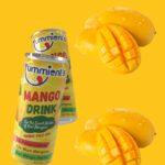 "Yummients pure mango juice with 30% pulp in 240ml can – no preservatives, kid-friendly"